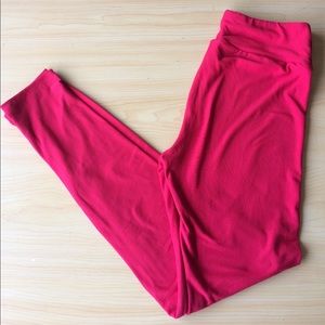 LuLaRoe Red OS Leggings